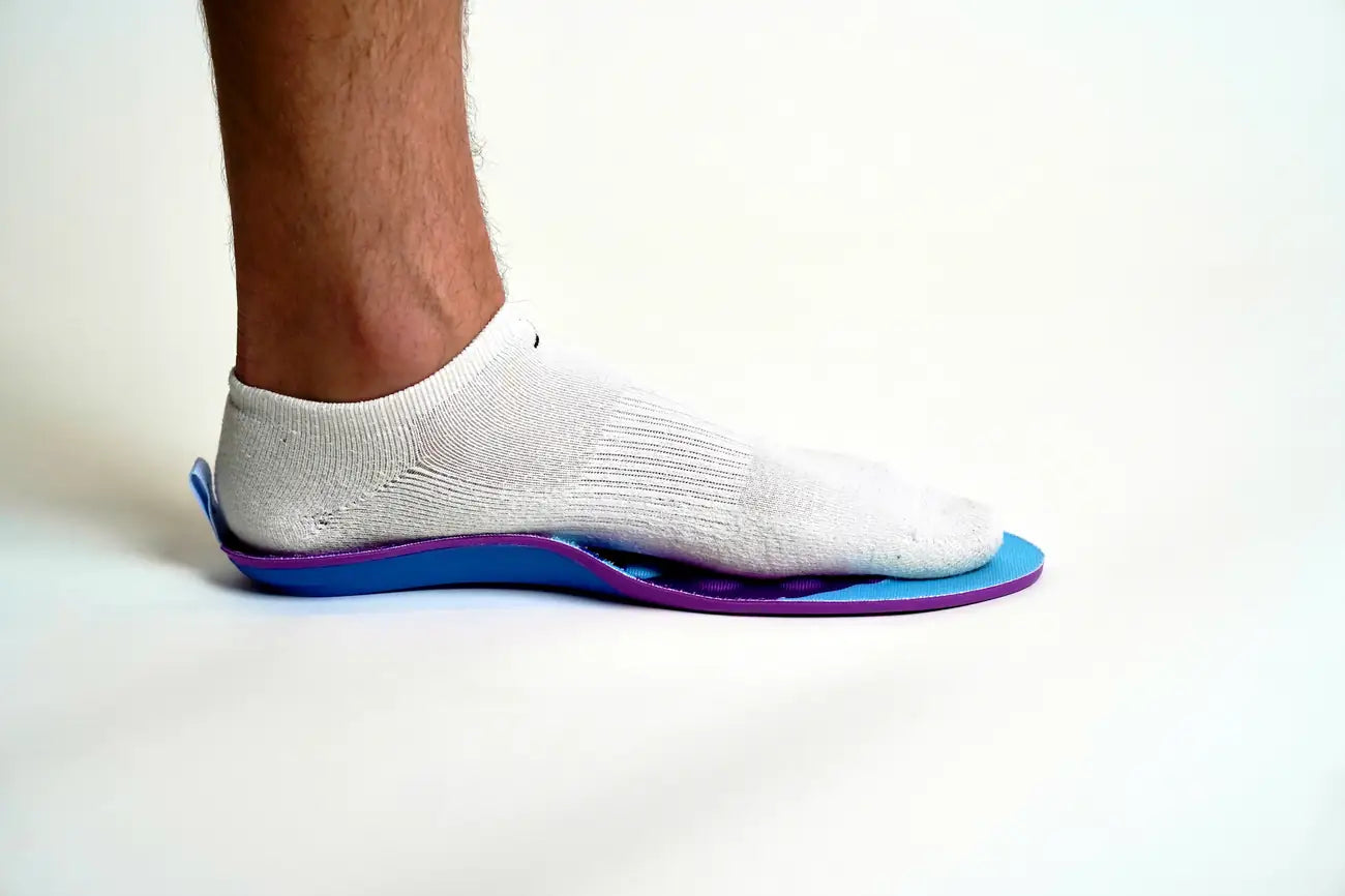 Foot resting flat on RegenRx insole